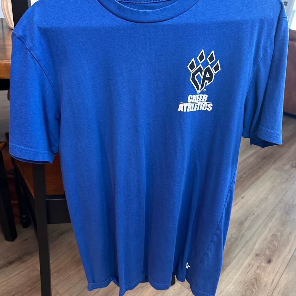 Cheer Athletics blue t-shirt